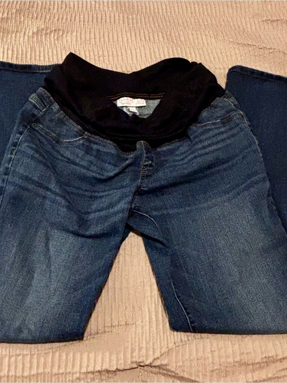 Isabel Maternity by Ingrid & Isabel Dark Blue Boot Cut Maternity Jeans
